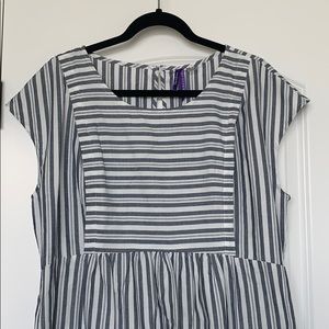 Seraphine cotton stripe maternity/nursing dress